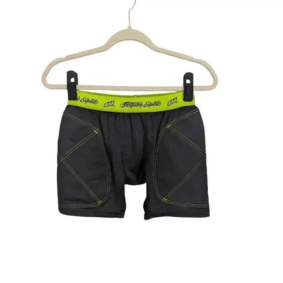 Worth Fastpitch Experts Black & Neon Green Softball Sliding Shorts Size Small - Picture 1 of 6